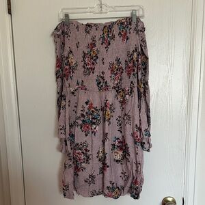 Blue Rain Lilac Off Shoulder Dress